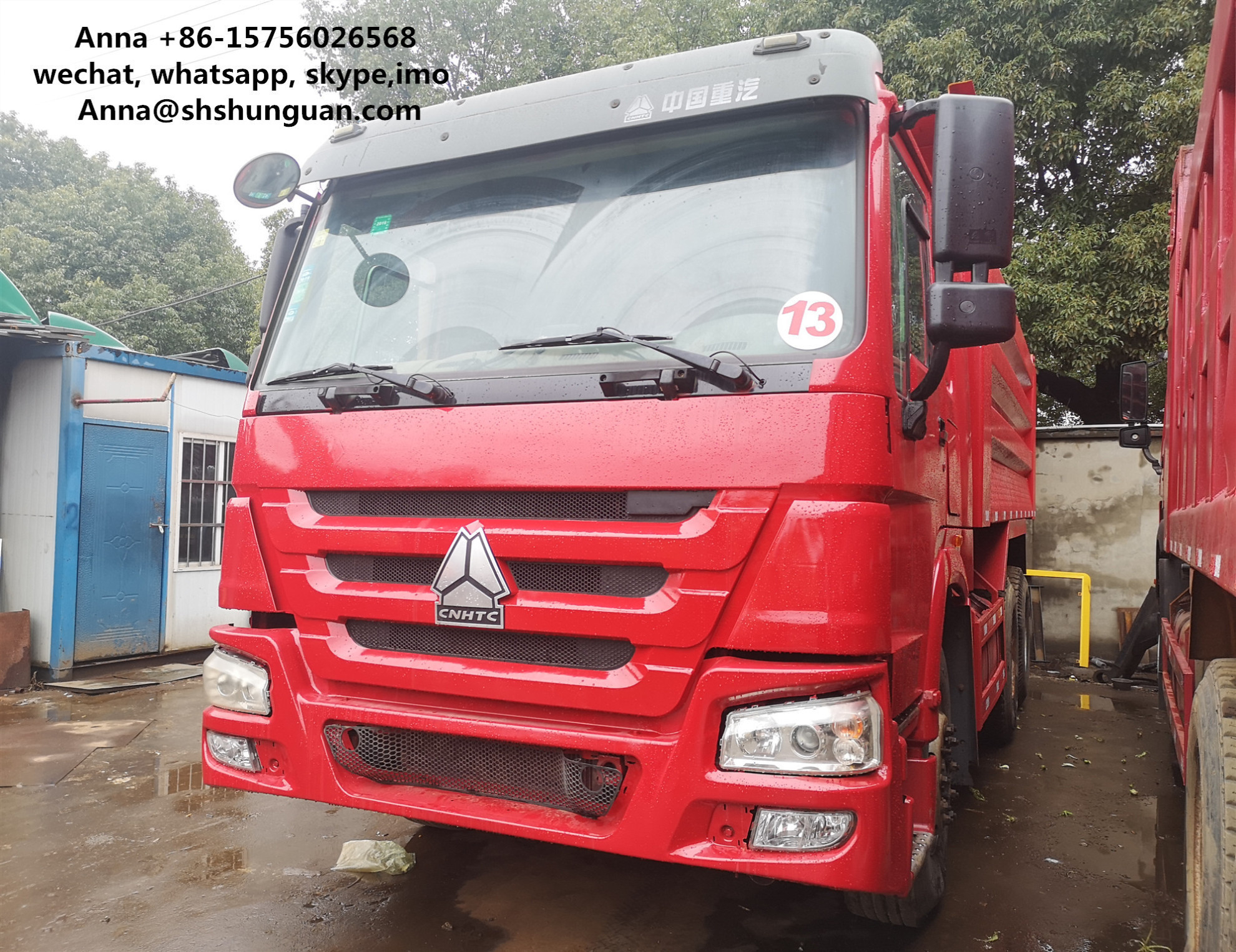 Quality HOWO 375 Euro 3 Used Dump Trucks 9000 * 2500 * 3500 Mm Easy Operation for sale