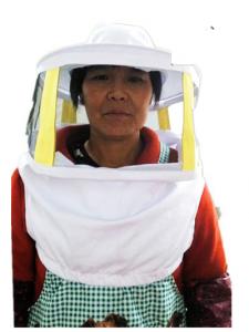 Beekeeping Protective Clothing White Square Bee Veil Breathable With Round Type Bee Hat   For Beekeepers Manufactures