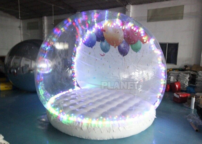  Human Size Hotel Inflatable Snow Globe Tent Christmas LED Lighting Manufactures