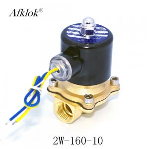 China N/C Brass Water Control Valve Solenoid 3/8 20VAC Voltage Water Gas Oil Application on sale