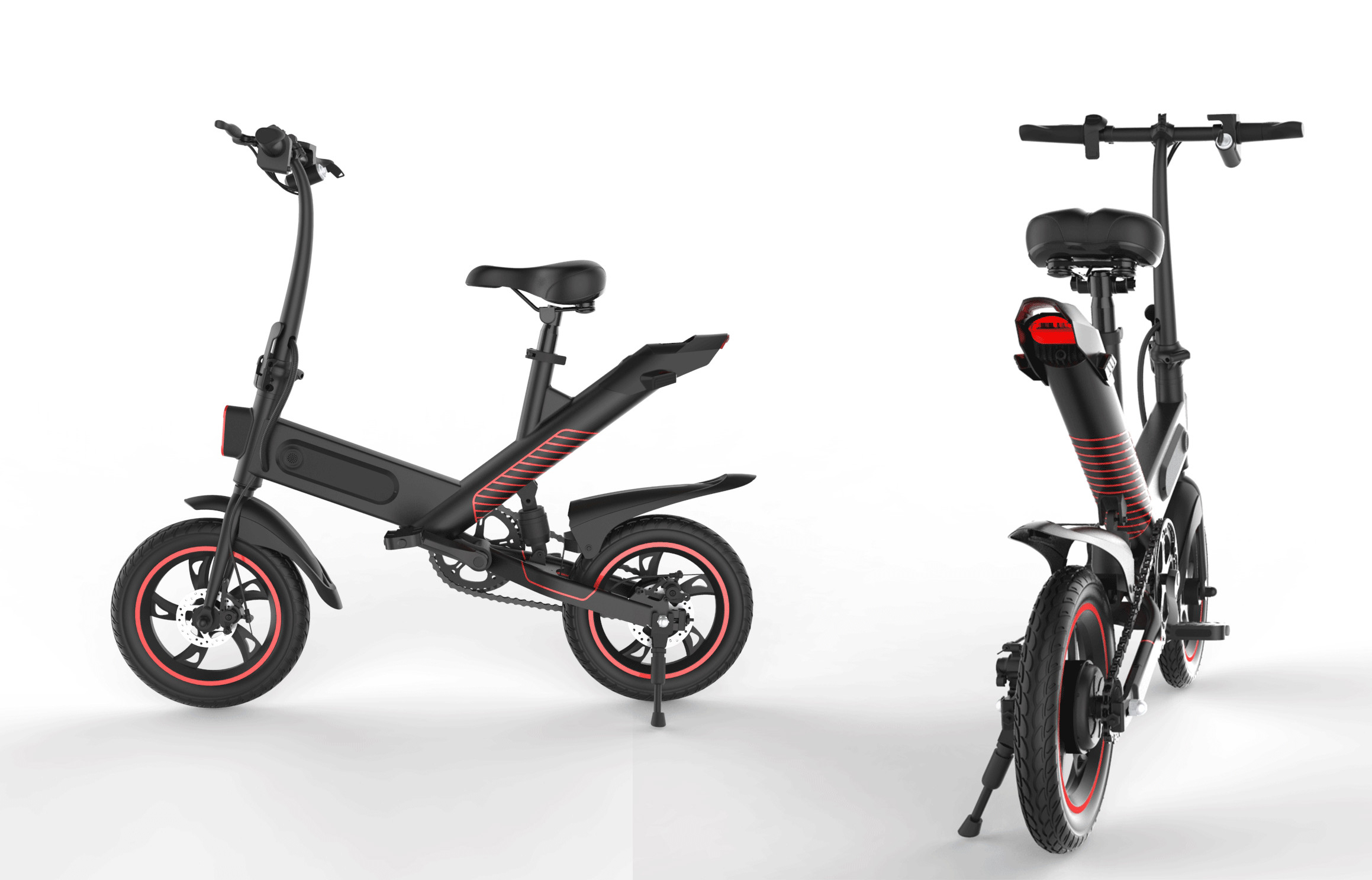 Electric Foldable Road Bike City E Cycle , Motorised Folding Bike For Adult