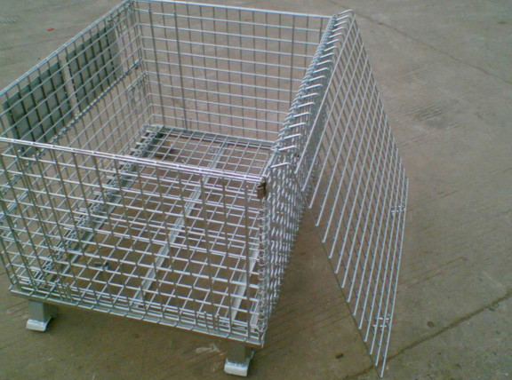 China Galvanized Industrial Storage Cage  / Lockable Wire Cages 4.0-5.0mm Wire Dia on sale