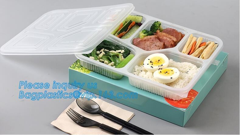 Fast food delivFood Grade Flat Collapsible Kids Plastic Foldable Silicone Plastic Food Storage Container Bento Lunch Box