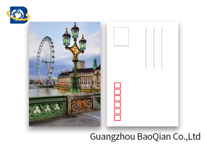  The London Eye Pattern Lenticular Postcards , 3D Lenticular Card Tear - Proof Manufactures