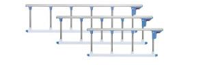 China Aluminum Alloy Hospital Bed Accessories , 1200mm Long Hospital Bed Rails  on sale