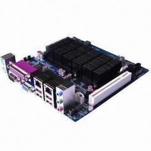 China Intel Atom D525 1.8G Mini ITX Motherboard, DDR3, Supports 8-piece USB 2.0 Port on sale