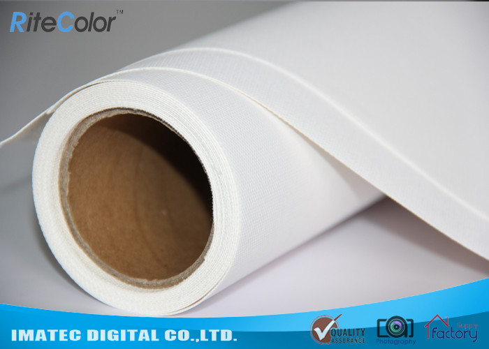 Quality 410Gsm Inkjet Printing Canvas Roll , Water Resistant Printable Canvas Paper Roll for sale