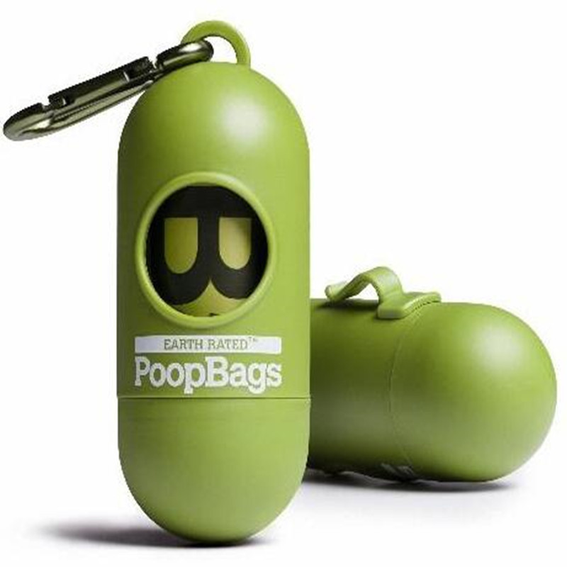 China Biodegradable Pet Waste Bags With Dispenser , PLA Compostable Dog Poop Bags on sale