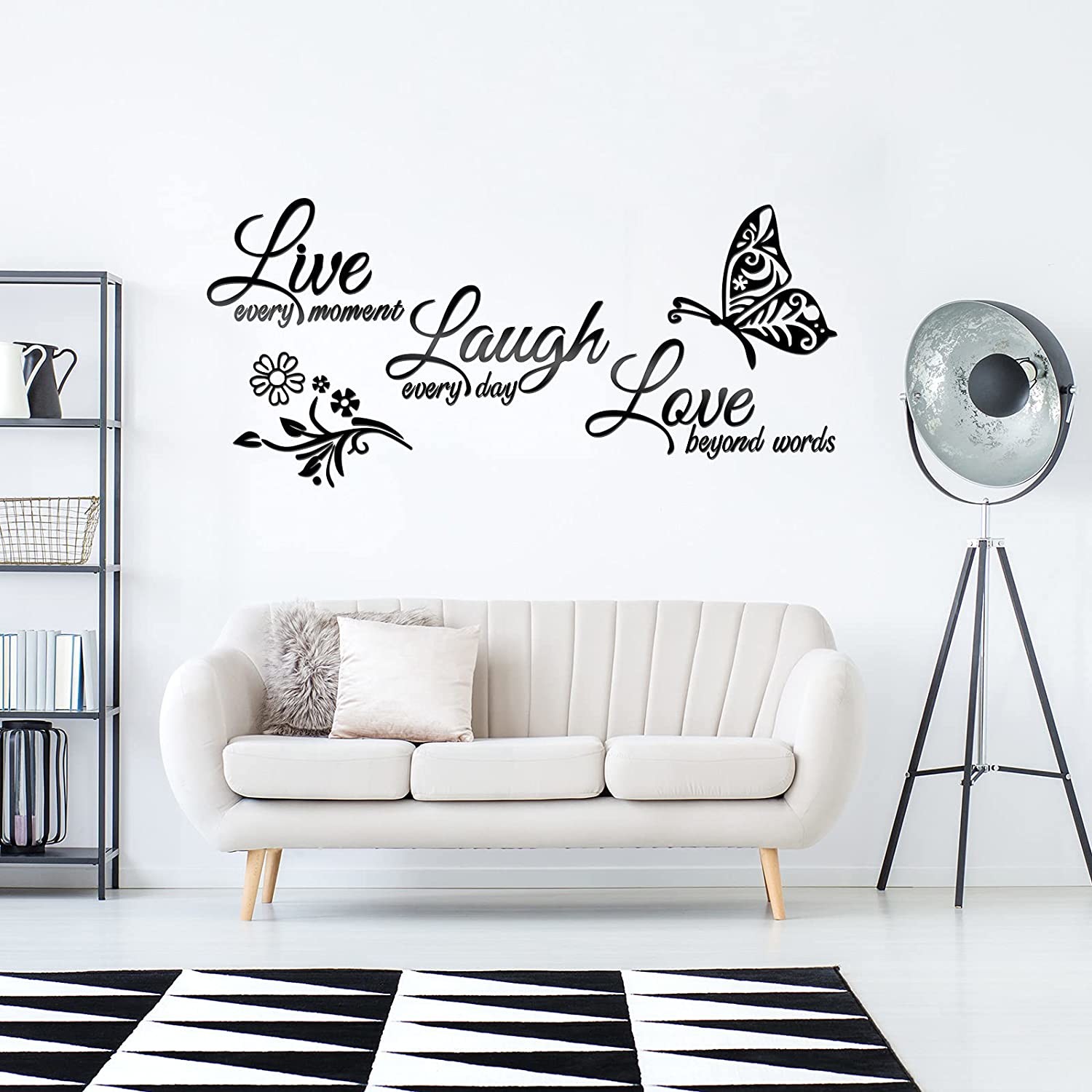  65.00x28.70cm Acrylic Mirror Wall With Text / Decal Art Family Stickers Manufactures