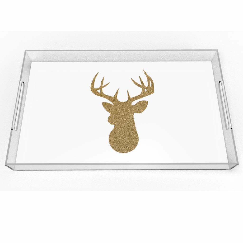  Square Clear Lucite Serving Tray 12x16 Inch Acrylic Material Manufactures
