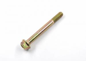  Yellow Zinc Plated ASME Grade 5 Hex Flange Head Bolt Used in Construction Fields Manufactures