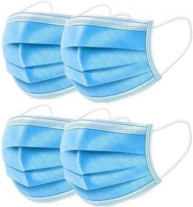 Breathable 3 Ply Disposable Face Mask For Anti Droplet / Particulate / Bacteria Manufactures