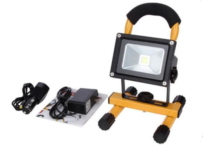  10W Waterproof Rechargeable LED Flood Lights Black Aluminum 4 Hours Portable Manufactures