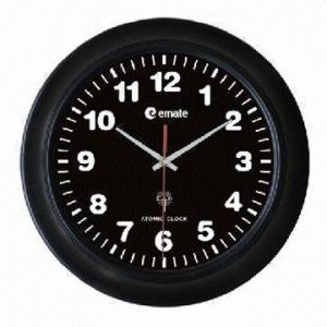 China 14-inch Atomic Analog Clock with Iron Coating Frame, Automatically Sets to Exact Time on sale