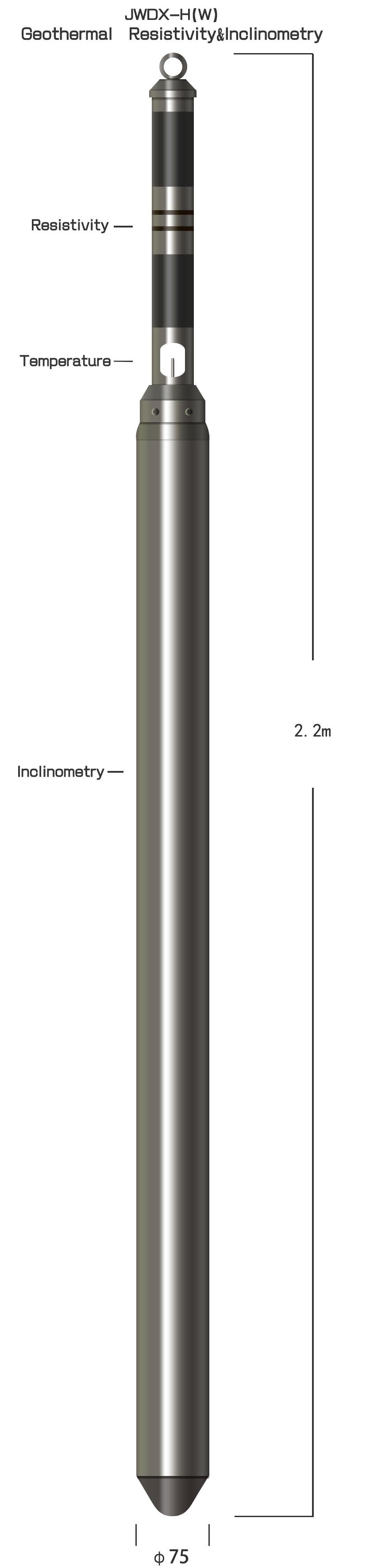  1～2500ΩM 0～250℃ Geothermal Resistivity &amp; Inclinometry with Platinum Resistance Sensor Manufactures