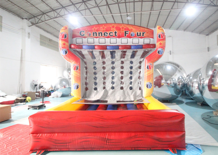  Giant Party Rental Inflatable Connect 4 Basketball Game Target Shooting Inflatable Basketball Hoop Manufactures