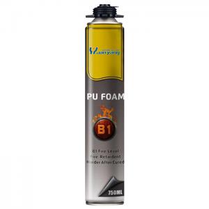  Polyurethane Expansion Pu Foam Spray 600ML Mounting Fire Resistance Manufactures