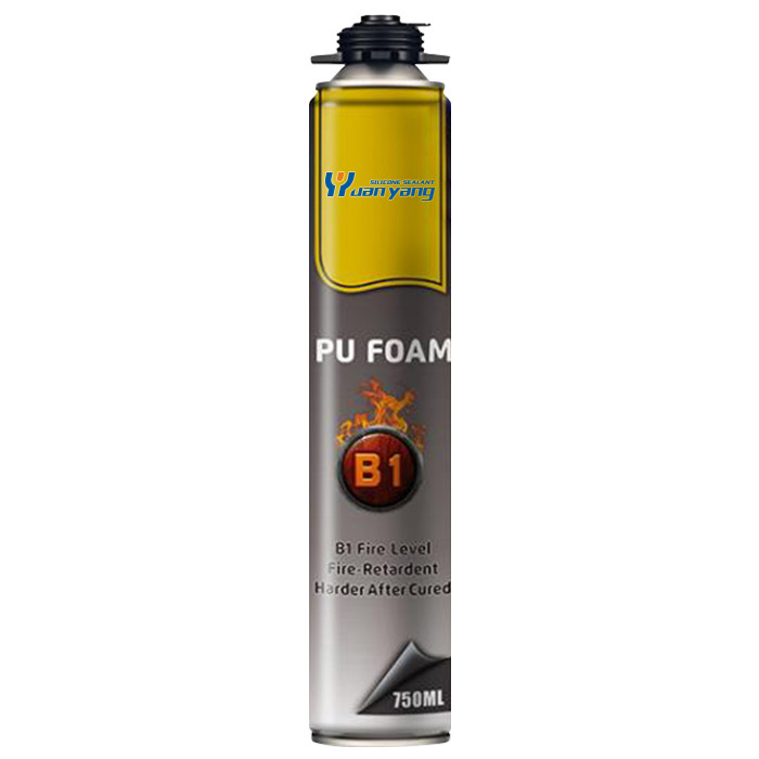  Polyurethane Expansion Pu Foam Spray Fire Resistance 750ML Glass Silicone Sealant Manufactures