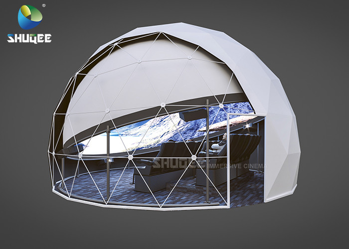  Dome Special Buildings 3D Movie Cinema Curved Screen Immersive Cinema With 4D Motion Seats Manufactures