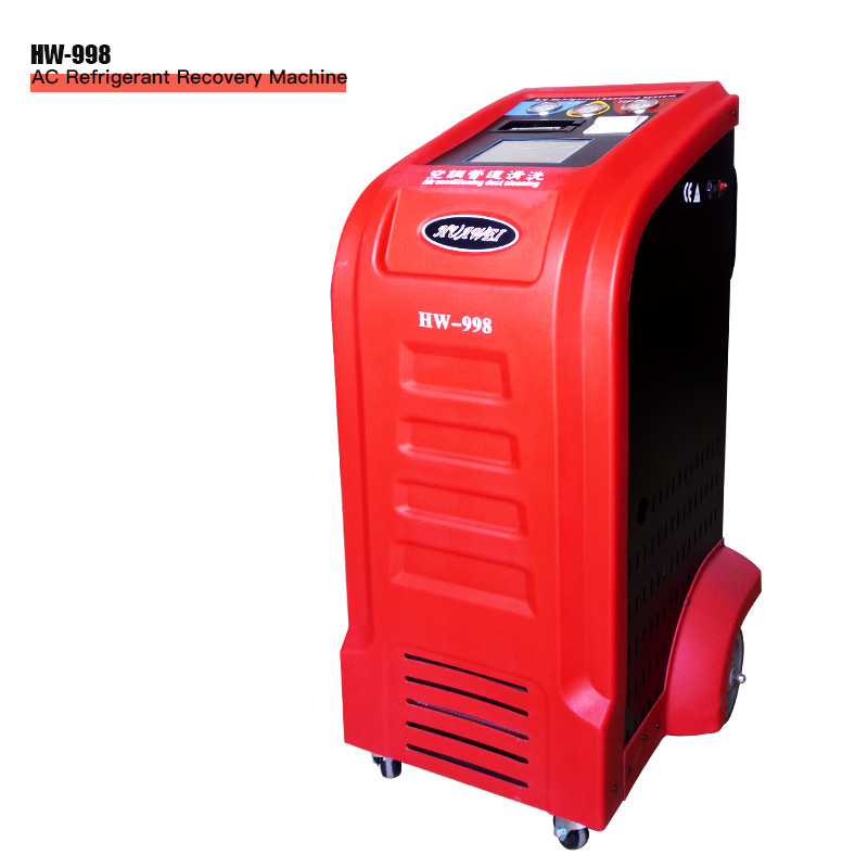  Red R410a Refrigerant Recovery Car AC Service Station 1HP CE Certificate Manufactures