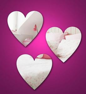  Heart Shape Cosmetic Acrylic Mirror Sheets With High Quality Manufactures