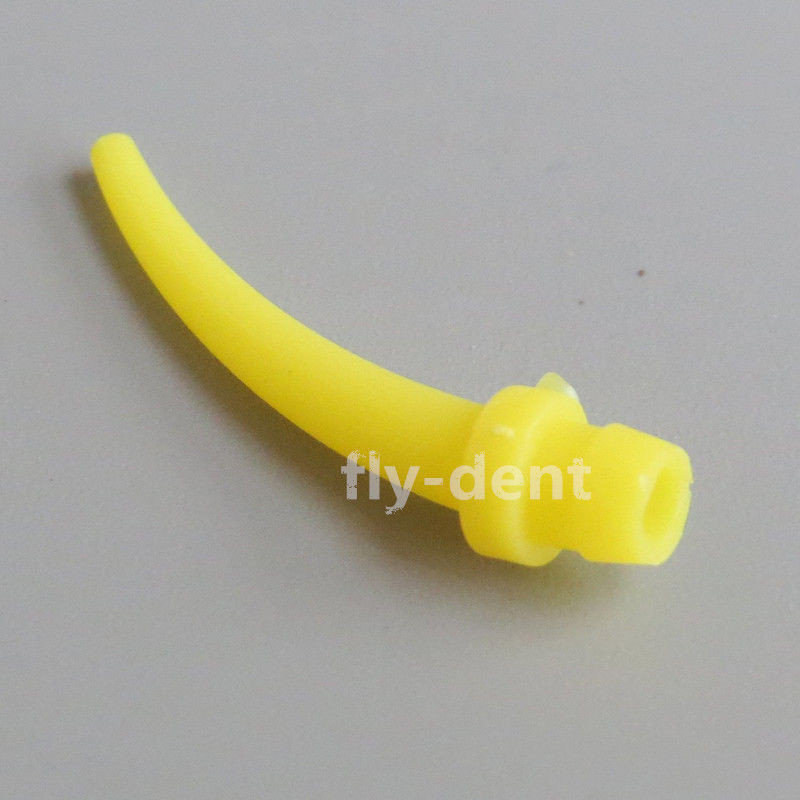 200Pcs Intra Oral Dental Impression Mixing Tips Yellow Mixer Syringe Manufactures
