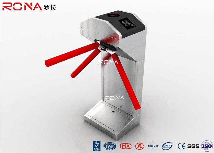  Half Height Tripod Turnstile Gate 304 Stainless Steel Both Directional RFID Card Reader Manufactures