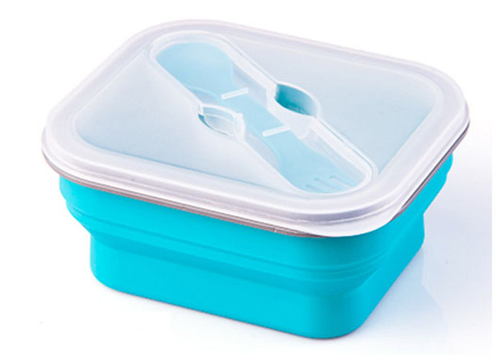Quality 600ml Silicone Lunch Boxes for sale