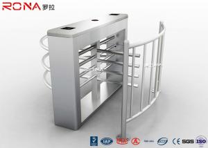  CE Approved Flap Barrier Gate Turnstile With Entry Systems DC 24V Brush Motor Manufactures