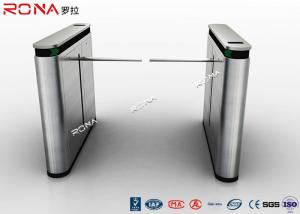  Shopping Mall Drop Arm Turnstile Gate 304 Stainless Steel 2 RFID Readers Windows Manufactures