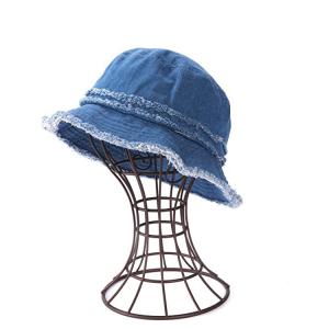  Casual Denim Fabric Fisherman Bucket Hat For Coastal Beach Manufactures