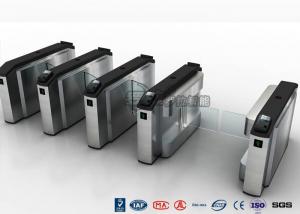  Waist High Turnstile Security Systems , Biological Recognition Flap Barrier Gate Manufactures