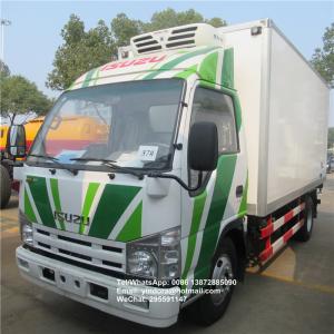 China ISUZU 3TON refrigerator box truck 4 ton cooling van ice cream trucks refrigerated euro 5 on sale