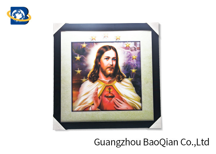 30 X40 CM And 0.6 MM 5D Pictures For Jesus / Custom Lenticular Printing