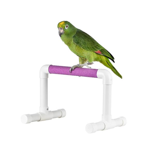 pvc tube sand perch table top bird stands,for large bird and macaw,color vary for sale of