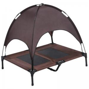  Brown 18cm Elevated Canopy Dog Bed Moisture Proof Cot Manufactures