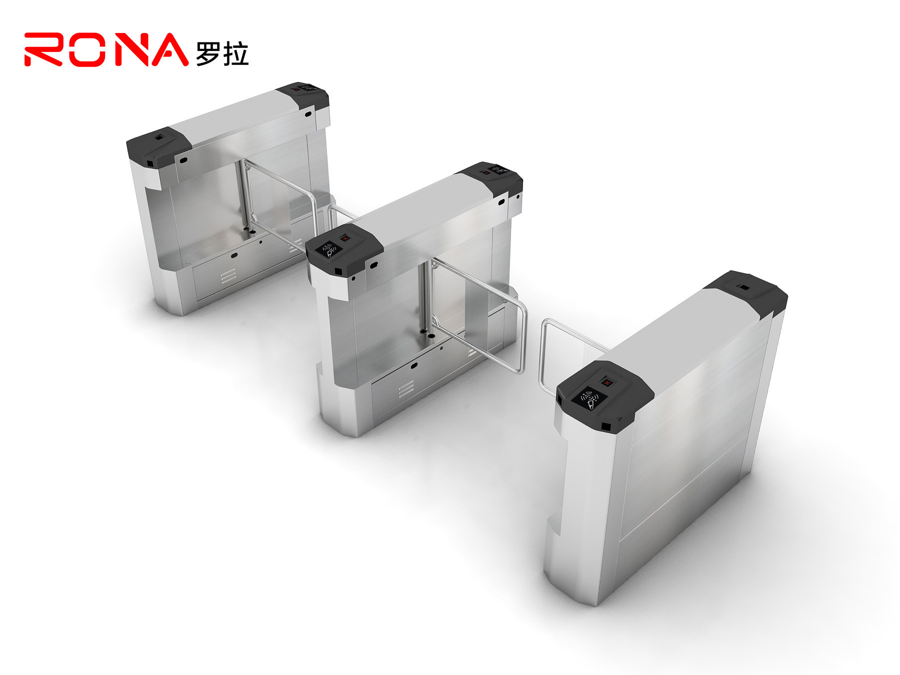  Bi-Directional Swing Barrier Turnstile Gate With Face Recognition Manufactures