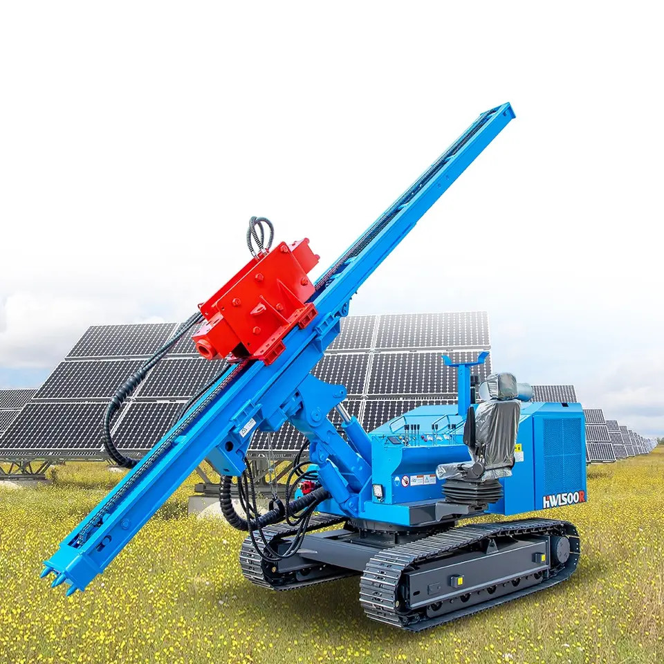 China Multifunctional High Power Solar Pile Driver Solar Pile Driving Machine on sale