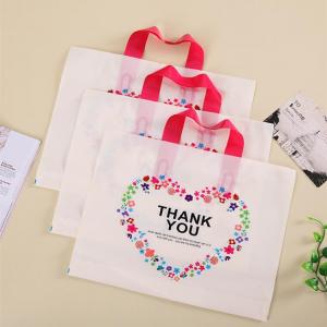 China Disposable Biodegradable Plastic Shopping Bags For Grocery Store / Boutique on sale
