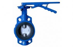 China Cast Iron Water Fountain Valve / Handle Level Butterfly Valves DN50 - DN200 PN10 / 16 on sale