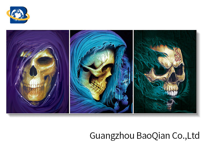  Vivid Effect CMYK 3d Picture Of Cool Skull , 3d High Definition Free Sample Photo Manufactures