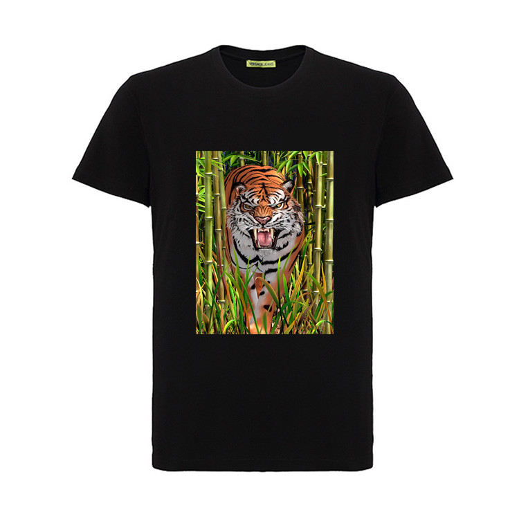  Soft Material 3D Lenticular Printing Service 100% Cotton T - Shirt With Stunning 3D Effect Artowrk Manufactures