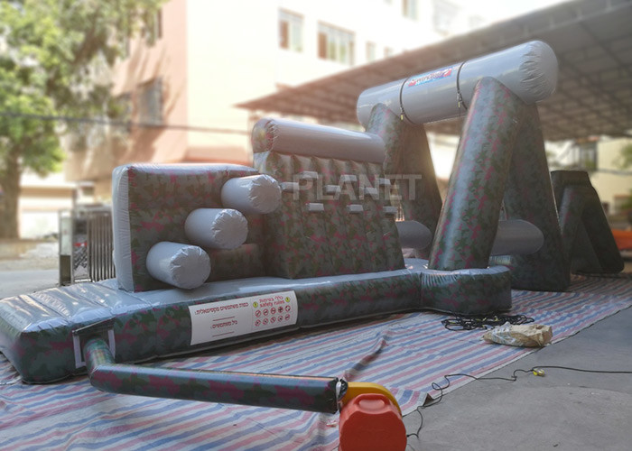  Giant Inflatable Obstacle Course 0.55 Mm PVC Tarpaulin For Entertainment Manufactures