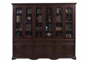  Home Office Study room furniture American style Big Bookcase Cabinet with Display chest can L shape for corner wall case Manufactures