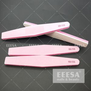  Pink White Nail File Buffer Shine  Half Moon For Manicure  Pedicure Manufactures