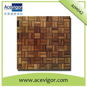  Solid wood mosaic tiles for wall decoration Manufactures