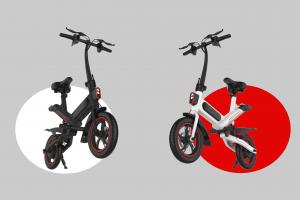 Smart Fold Up Electric Bike 25KM / H , 36V 6AH Mini Folding Electric Bike