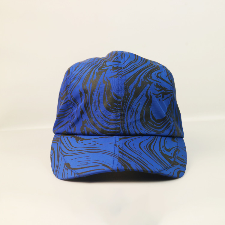  OEM/ODM sublimation pattern Breathable 100% polyester Running Hats Dry Fit Sport golf caps Manufactures