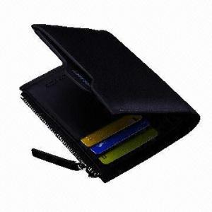 Men's Wallet, Made of Real Leather with Removable Passport Pocket 