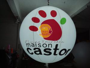  Reusable Attractive Inflatable Lighting Balloon with Full Digital Printing for Promotion Manufactures
